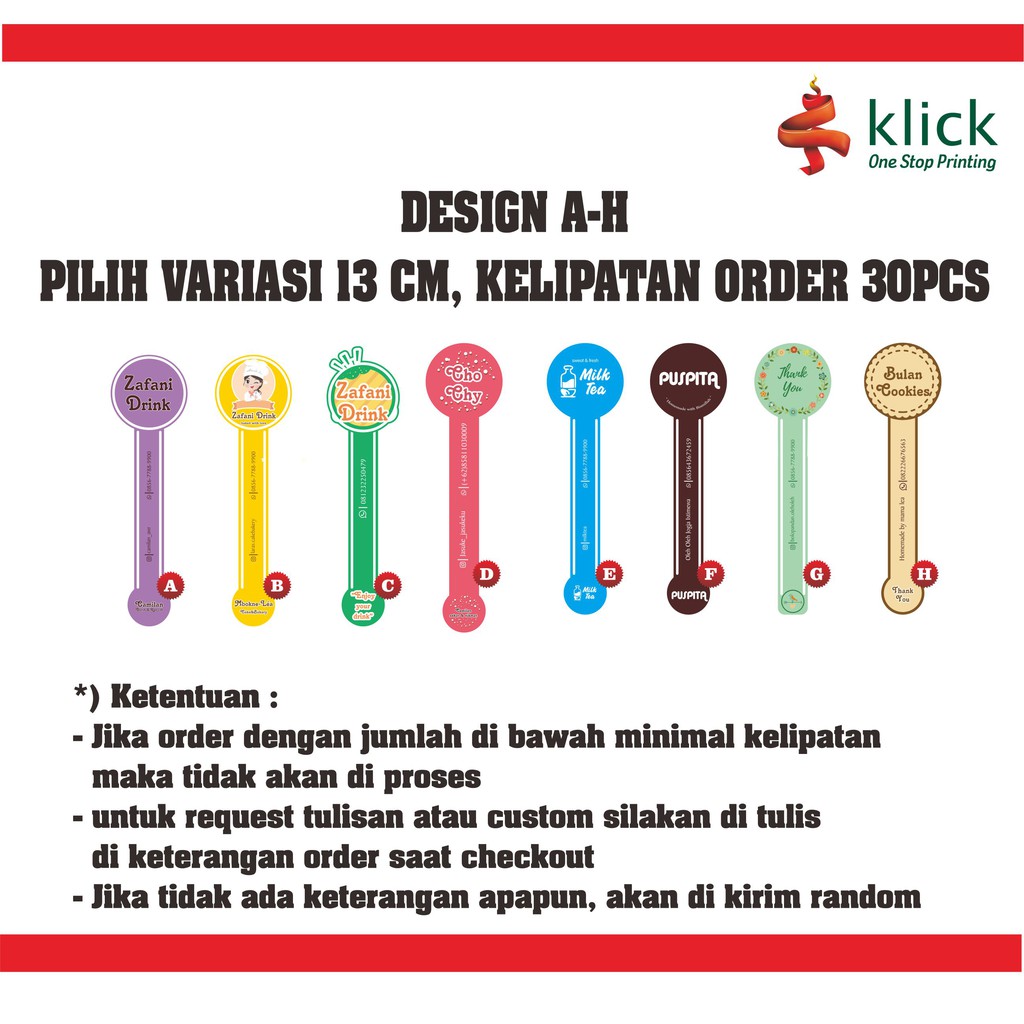 

FREE DESIGN Sticker Label Segel Makanan / Minuman / Olshop
