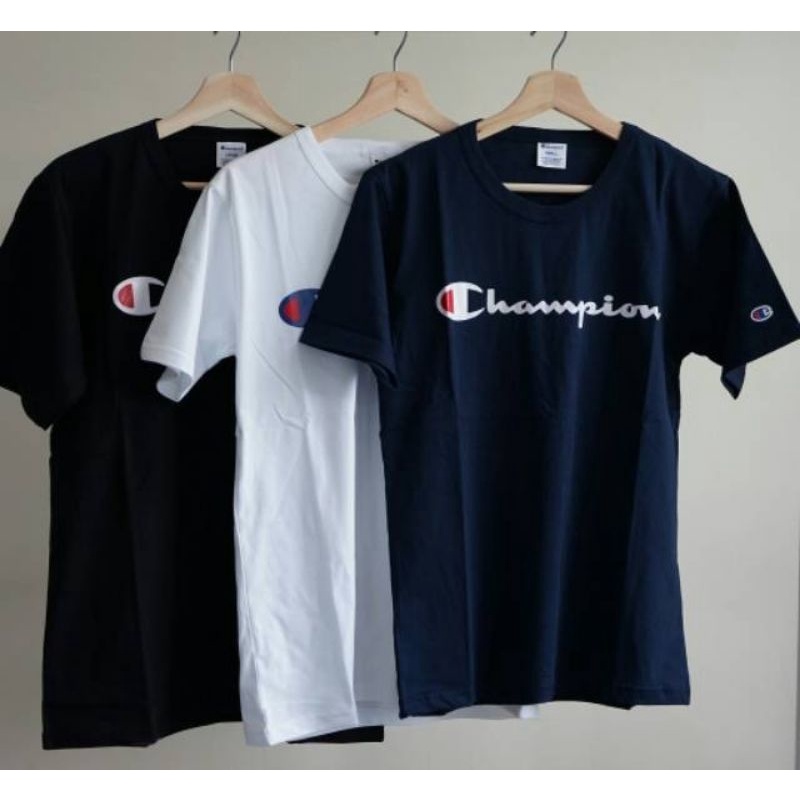 Champiom BAJU TSHIRT UNISEX CHAMPION SCRIPT TEE ORIGINAL