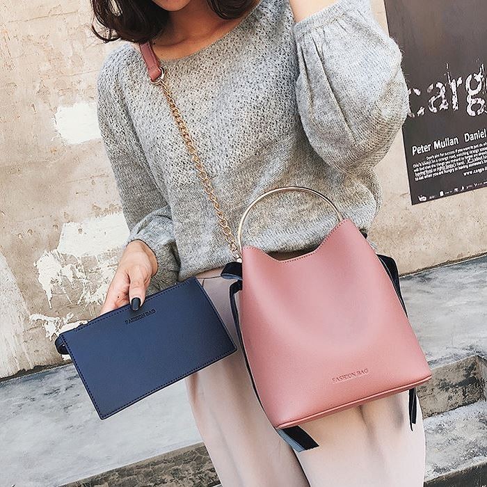 BJ24508 - KHAKI/PINK/RED/WHITE - TAS IMPORT TAS WANITA FASHION IMPORT MODIS ELEGAN TERMURAH TERLARIS TERBARU BAGSTORE JAKARTA TAS BATAM JT4508