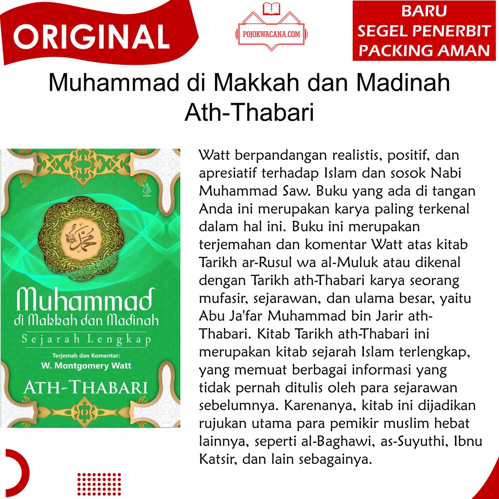 Jual Original - Buku Sejarah Islam Tarikh Ath-Thabari Muhammad Di ...