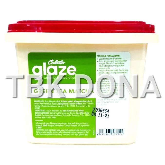 

Colatta Glaze Toping Rasa Green Tea 1 Kg TERJAMIN Kode 1137