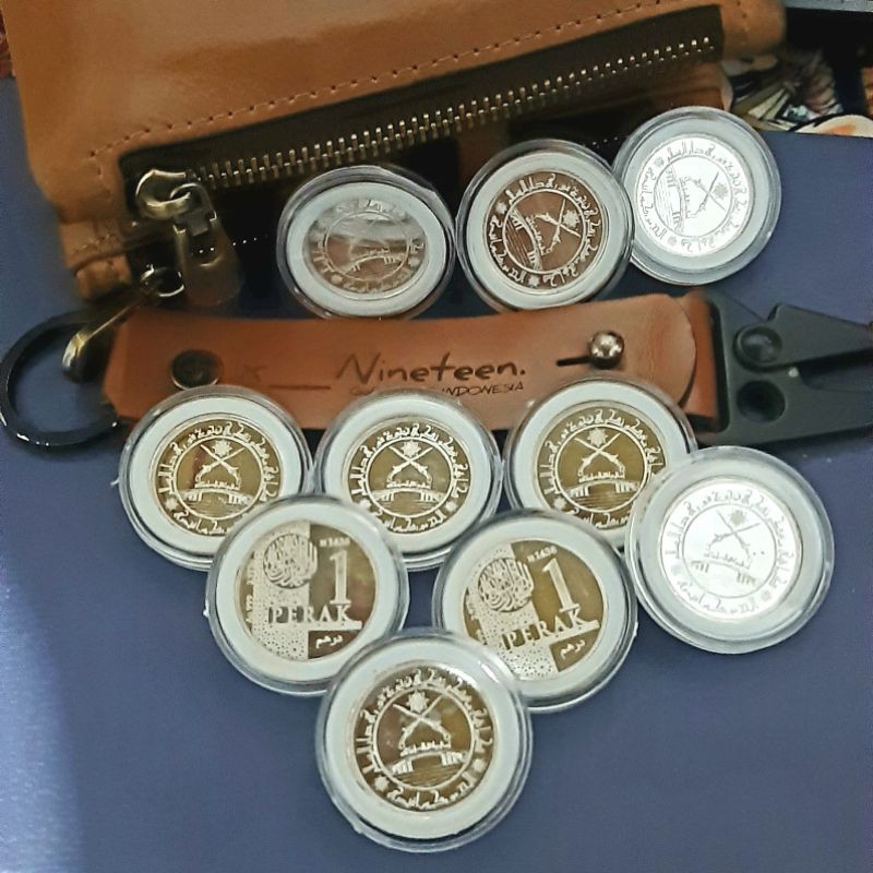 1 Dirham Wakala Kesultanan WIN SALA IMN NUBEX ANTAM LM KOIN PERAK DINAR DIRHAM