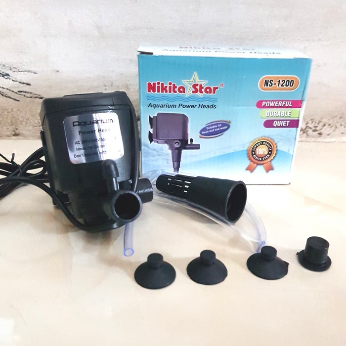 Mesin pompa filter aquarium NS 1200. Aquarium power heads.
