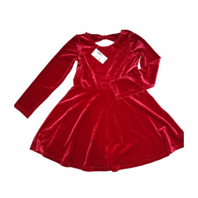 dress anak velvet place