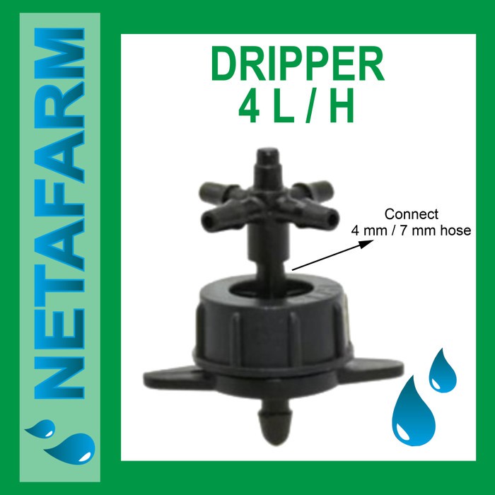 Dripper 4 L / H Black ( Satuan )