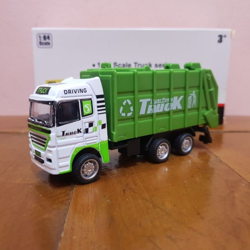 Diecast mobil truck garbage - Miniatur mainan truk sampah