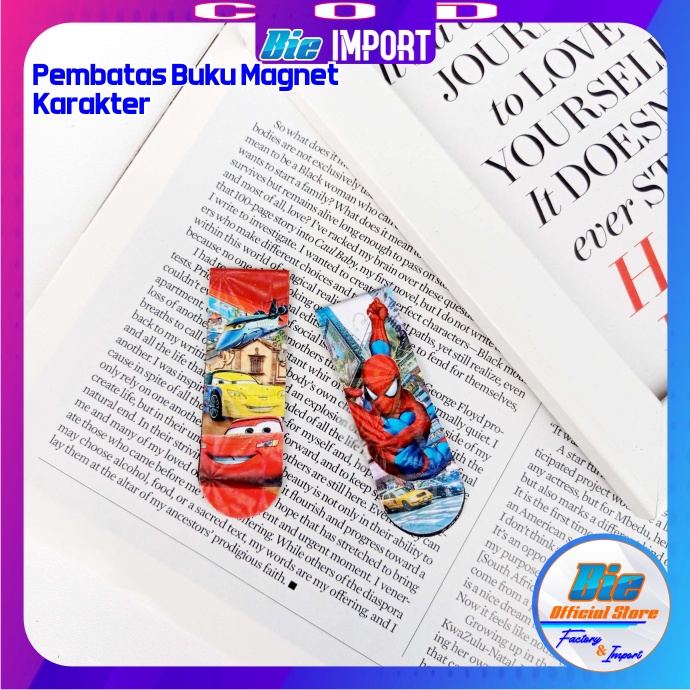Stiky Note Magnet BTS Korea Impor / Pembatas Buku Magnet BTS-BOY CARTOON