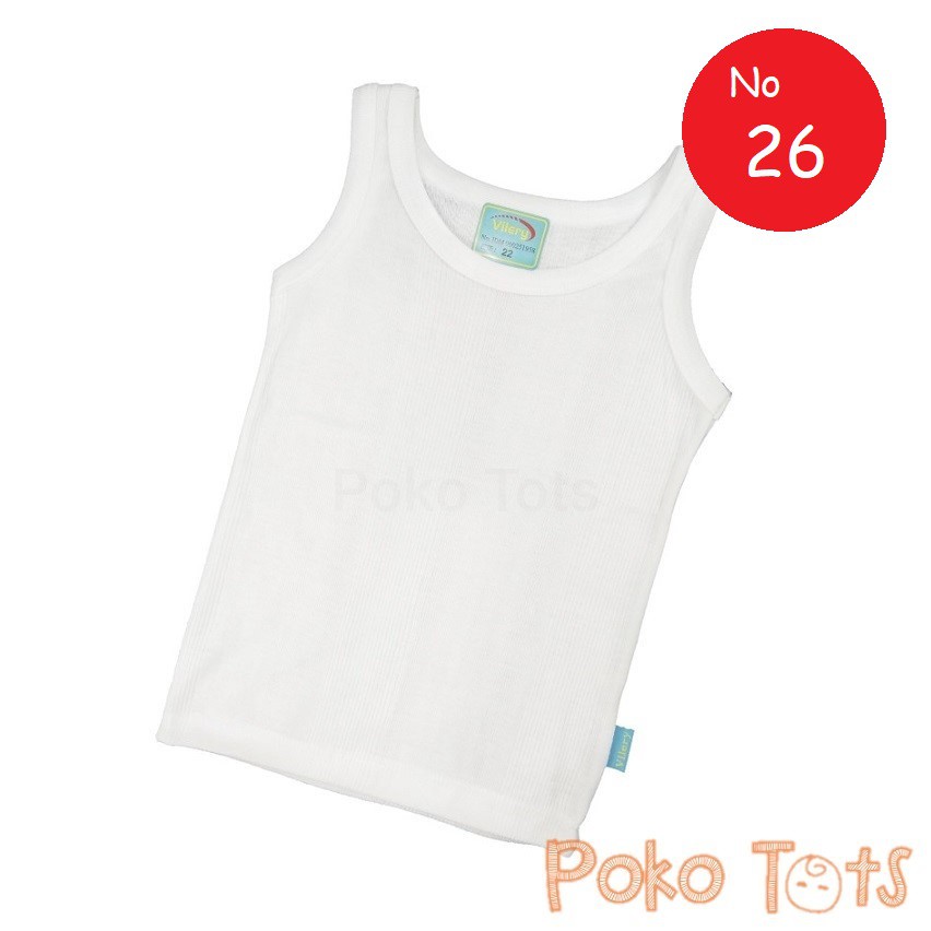 Vilery Singlet Anak Ukuran 26 Kaos Dalam Lembut