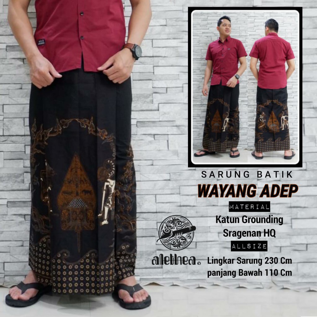 Sarung Batik Wayang Adep Alethea GUNUNG WIJAYA WAYANG GENDONG ABBASH MODANG TOSCA WIRAKRAMA MERAH GODANG SOGAN LUMERA SALUR SINDUR' GUMIRAH AMARTYA PARANG ARGA BATA BATIK SOLO AMANAH BATIKSOLOAMANAH INDIGO GIANDRA MERAK NJOGET ANDHARA JAYANEGARA KRESNA