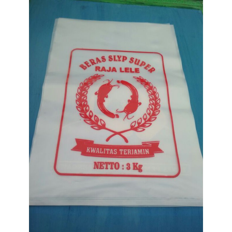plastik beras 3 kg raja lele(100 pcs)