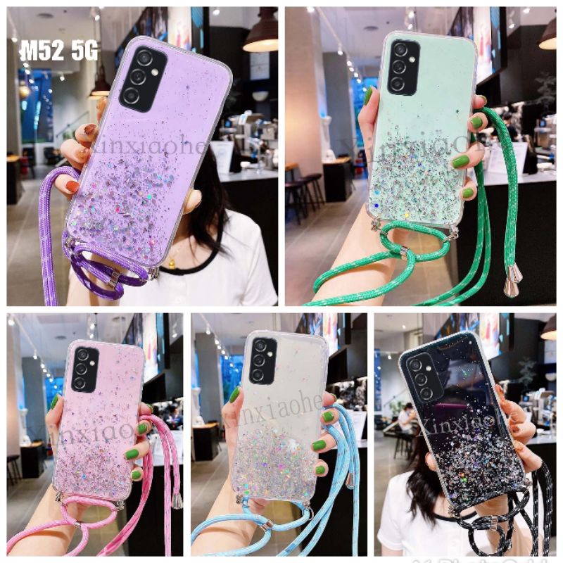 Case Tali Nagita Samsung Galaxy M52 5G A03 A03 Core Soft Case With Shoulder Strap Tali Lanyard Panja