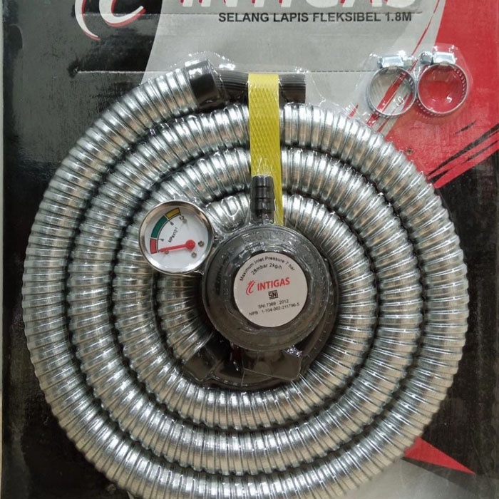 Paket Intigas Regulator Gas Meter Selang 1.8M