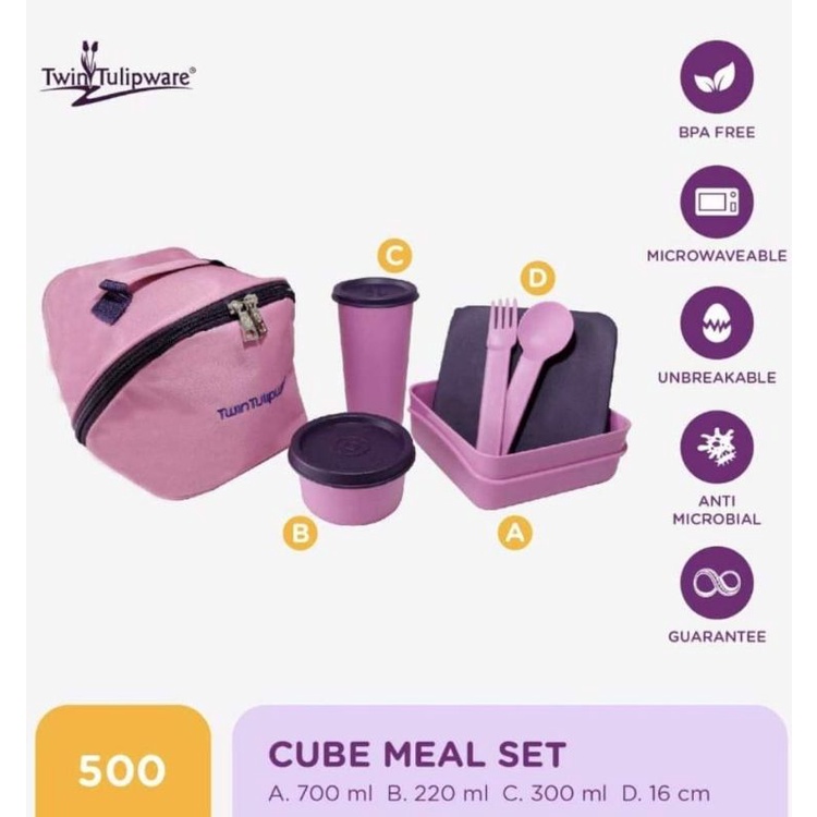 Cube Meal set tulipware