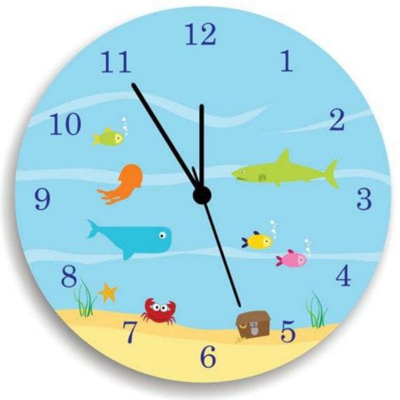 Jam Dinding Anak Custom Model Kartun Lucu Unik Minimalis-A6