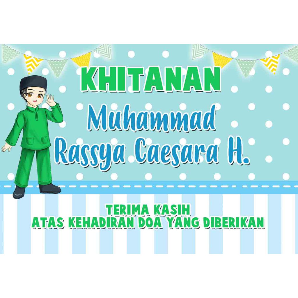 Kartu Ucapan Terima Kasih Theme Khitanan