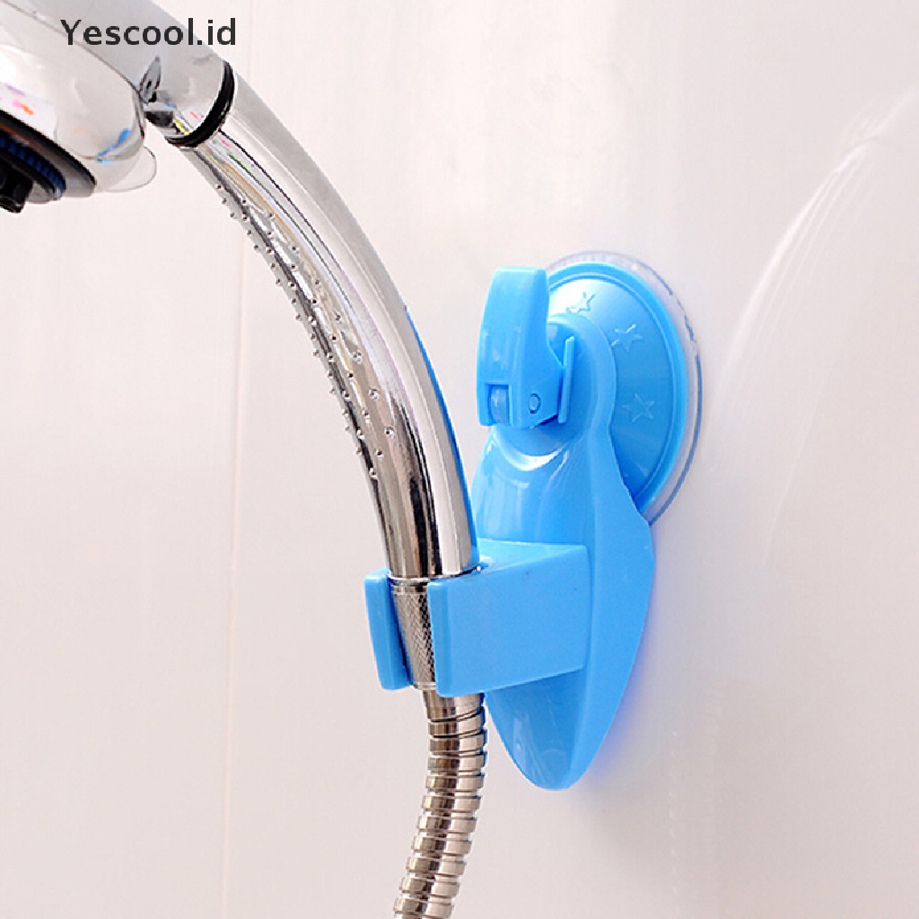 (Yescool) Holder / Organizer Sapu / Pel Model Tempel Dinding Dengan Suction Cup Untuk Rumah