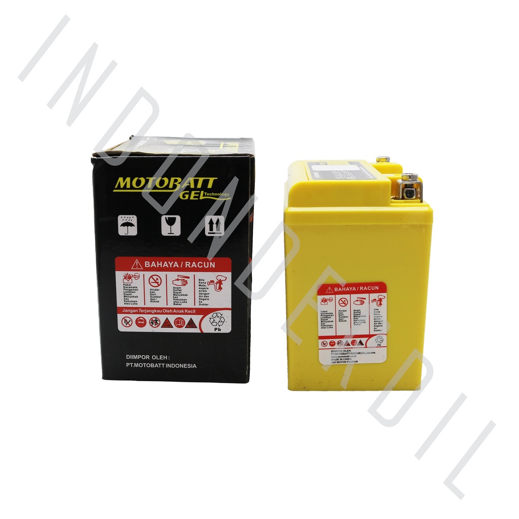 Aki-Accu-Acu Battery-Batre Kering-Gel Merk Motobatt MTZ6S 5 aH-5aH CBR 100-150R/PCX 150/Sonic 150/Vario 125-150/KLX 150/Satria FU 150/Nmax-N Max 150/GSR-GSX