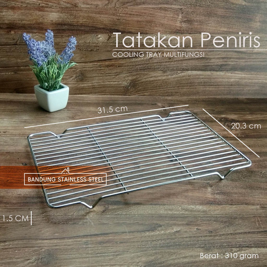 1Set Nampan 36X27 Plus Cooling Tray Tatakan Saringan Peniris Minyak Multifungsi Panggangan