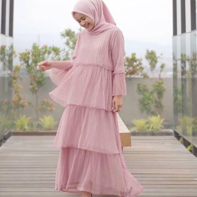 Laly dress famouscarfofficial dusty rose