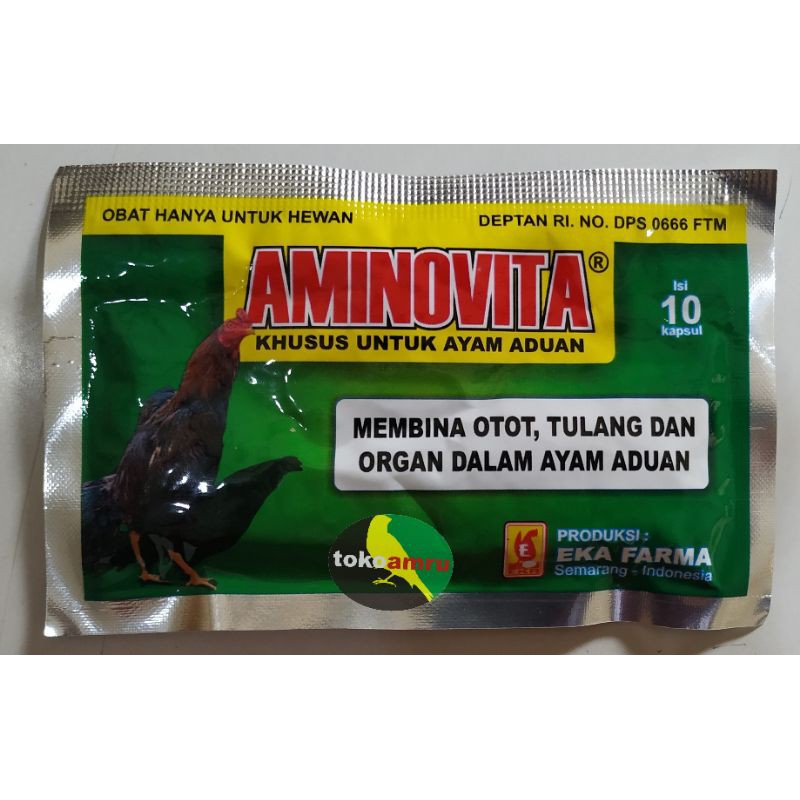 Aminovita Vitamin Perkuat Otot Tulang Organ Dalam Ayam Aduan