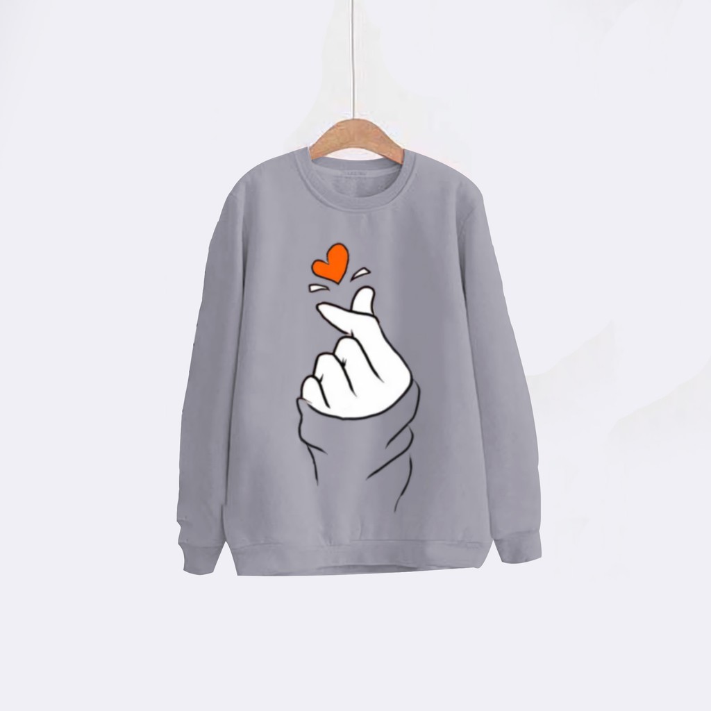 RX FASHION SWEATER MURAH WANITA / SWEATER LENGAN PANJANG SRANGHAE LOVE