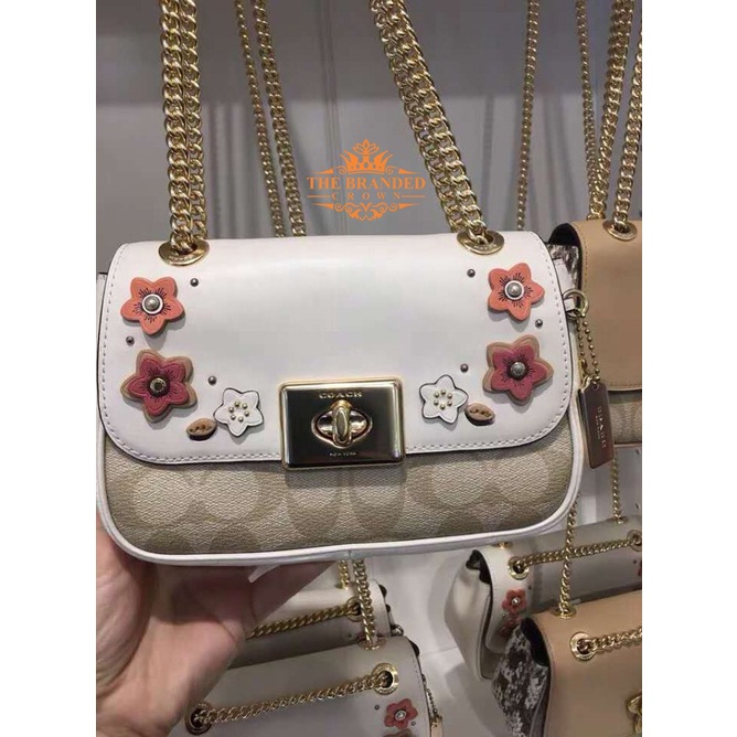 Tas Coach 73057 Signature Floral Applique Mini Cassidy