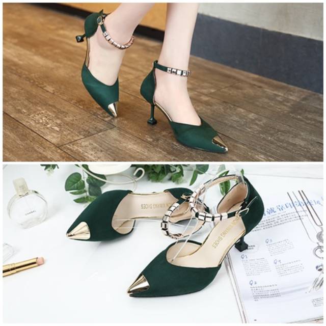 SHH913 Sepatu Heels Import Batam Fashion Pesta Kerja