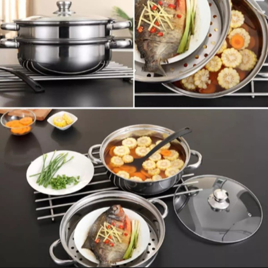 [COD] PANCI KUKUS STEAMER 2 SUSUN - DANDANG STAEMER KUKUS STAINLESS MISTER ORDER