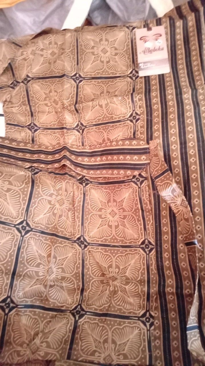 Tey-17 Batik Wanita Asj Sa Hrb026 Kenongo Kemeja Tosca Pendek