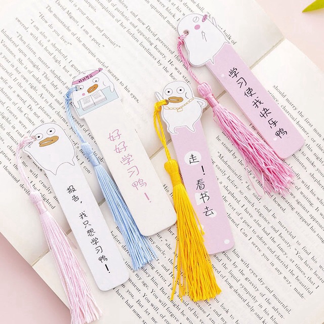 INS Student Office Stationery Bookmark Cute Cartoon Image Tassel Bookmark