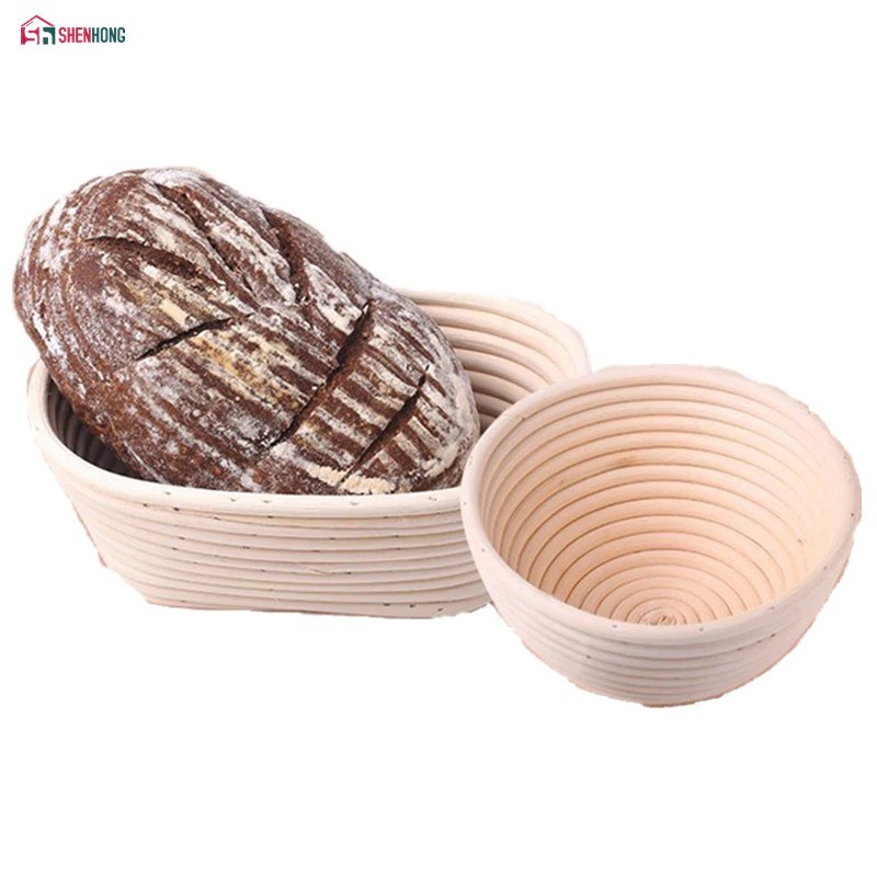 Cetakan Adonan Kue Rotan Bread Dough Rattan Banneton Basket - PJ536 - Khaki