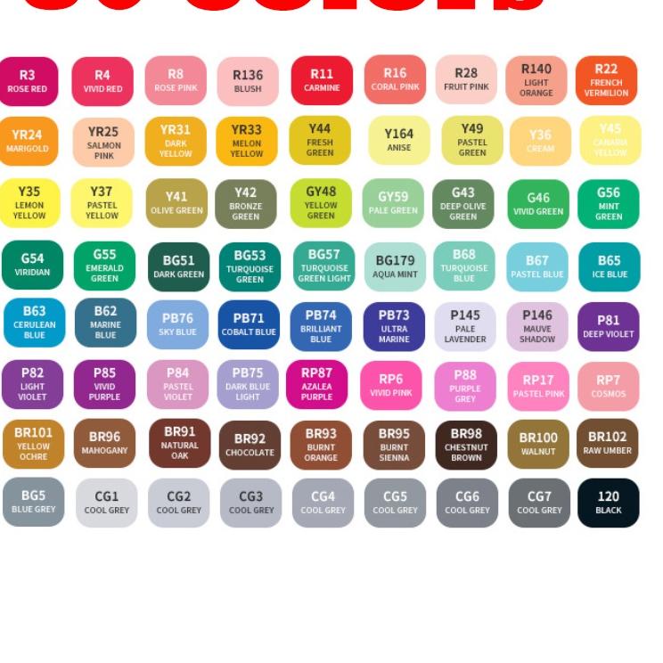 

[LR29]TouchFive 24/36/48/60/80 Warna Sketsa Spidol Umum General Marker Set Animation Markers-Best Seller