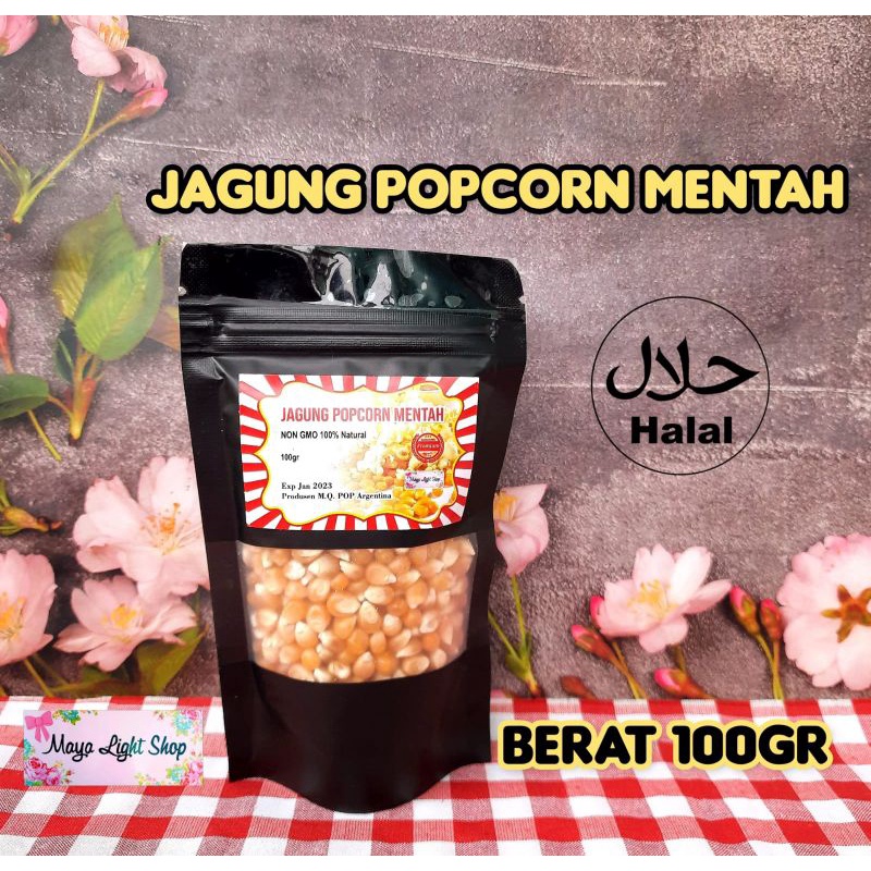 Jagung popcorn mentah 100gr bahan popcorn jagung berondong cemilan bioskop corn