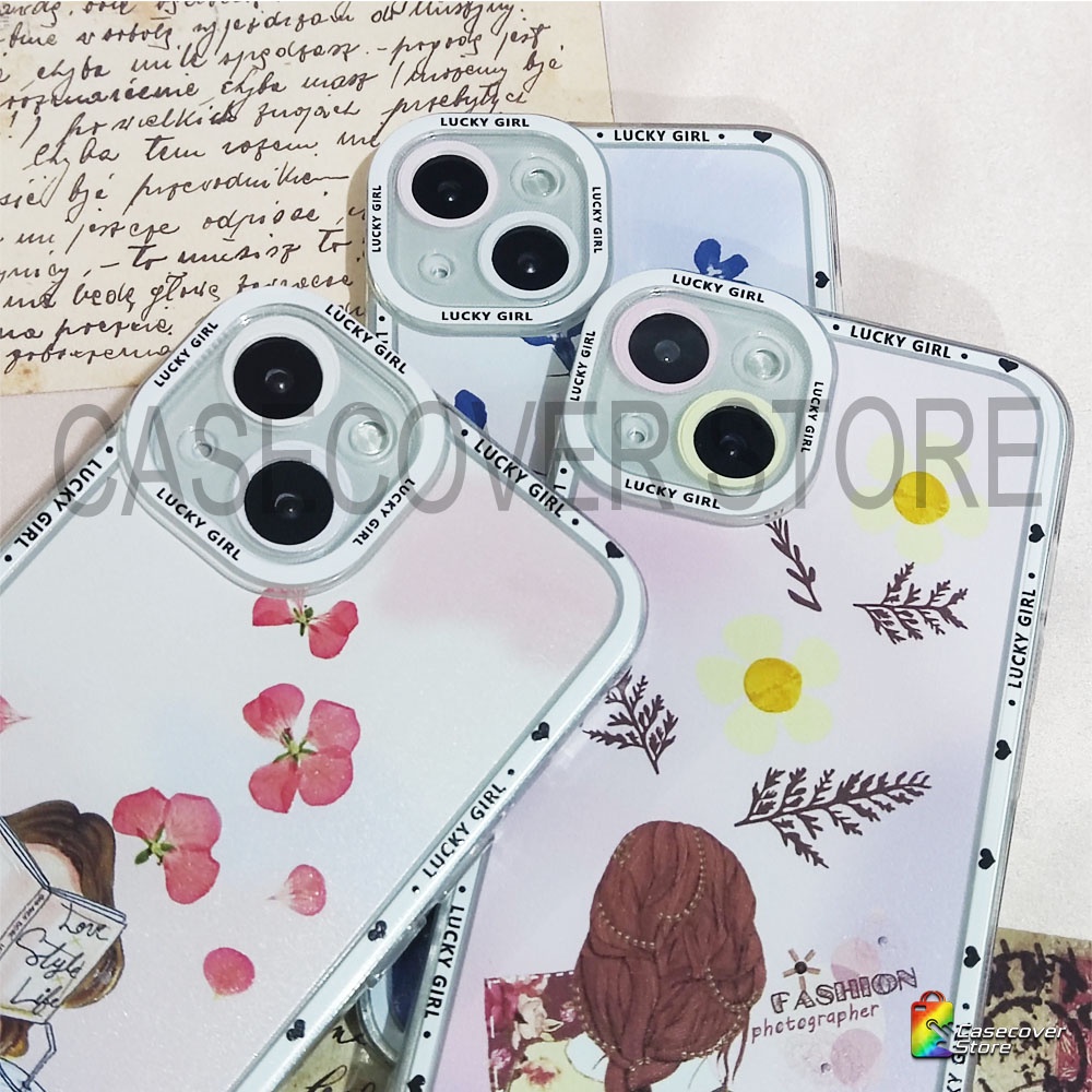 Sweet Girl Cartoons Case - Soft Case Full Cover For iPhone 7 8 SE 2020 7+ 8+ X XS XR XSMAX 11 12 13 Pro Promax / Casing iPhone /Case iPhone