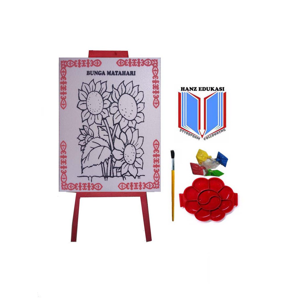 

Paket Home schooling belajar mewarnai dan melukis