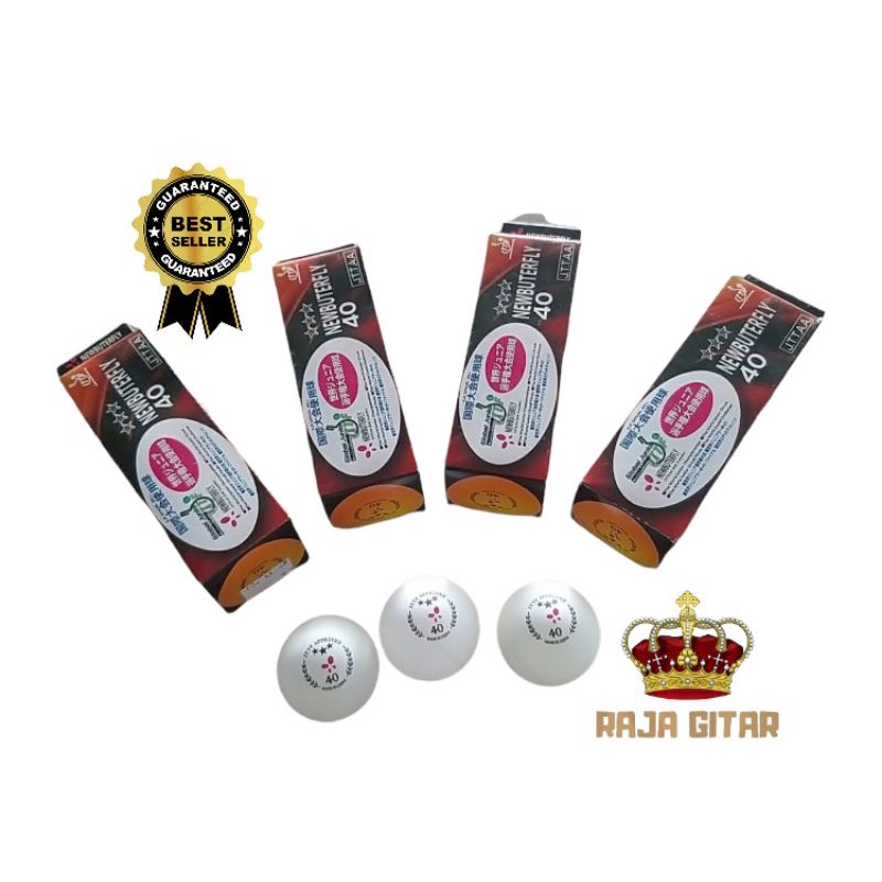 bola pingpong/tenis meja butterfly putih