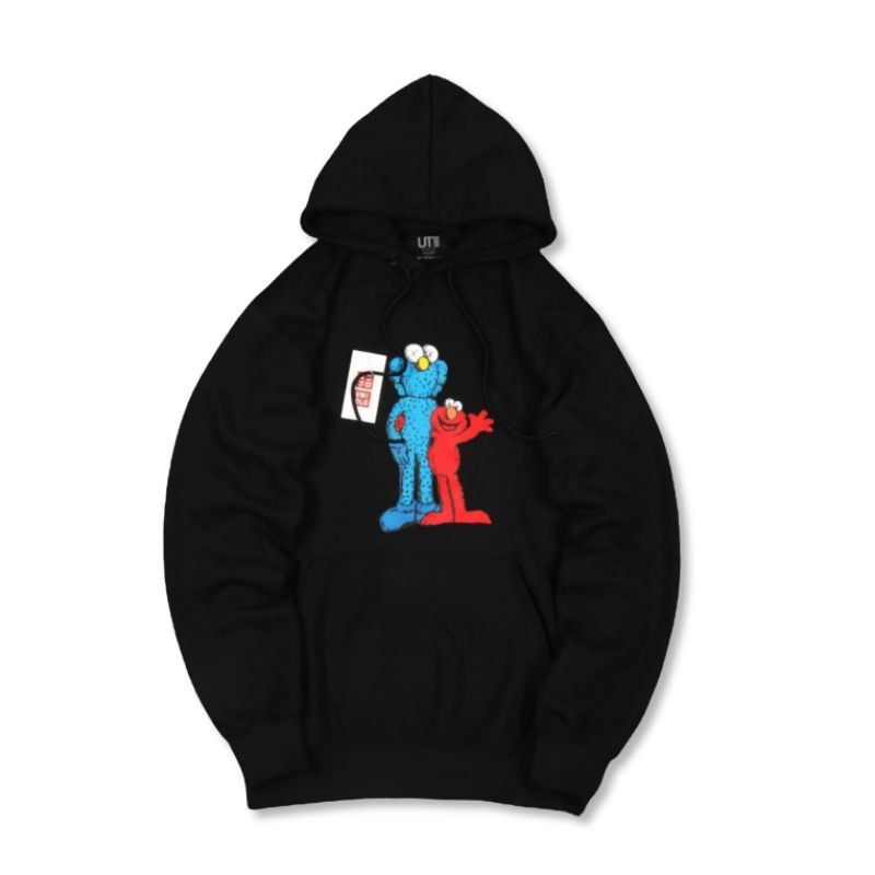 Sweater Hoodie Uniqlo X Kaws Elmo FullTag &amp; Lebel