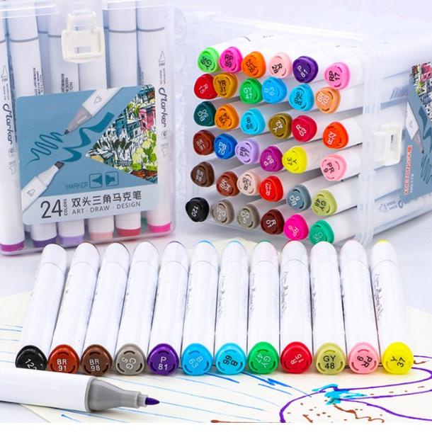

Grosir Populer Set Spidol Warna DOUBLE SIDE Isi 12/18/24/36 PREMIUM BOX / Set Spidol Dobel Highlighter Stabilo / Spidol Art Pen / Spidol Kesenian