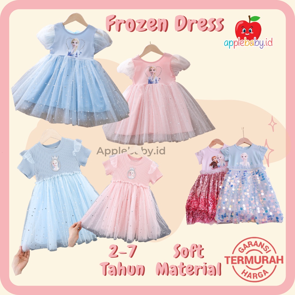 Dress Elsa Dress Frozen Baju Elsa Baju Frozen Anak Dress Anak Perempuan Baju Ulang Tahun Anak Cewek