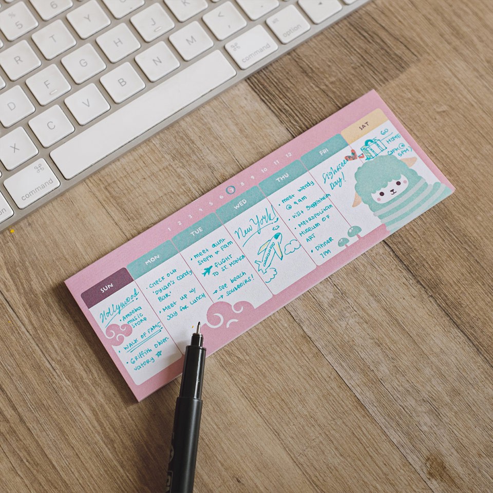Fluffy Animal Weekly Plan Memopad [CREATIV]-3