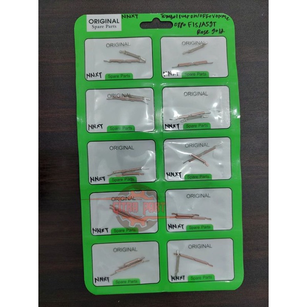Tombol luar On/Off + volume oppo F1S / A59 Rose Gold sparepart hp