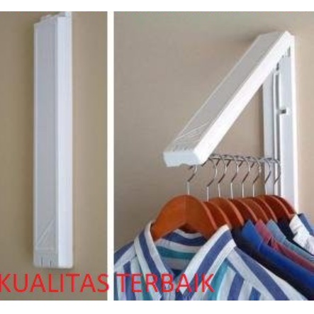 gantungan baju dinding lipat gantungan segitiga gantungan besi hanger