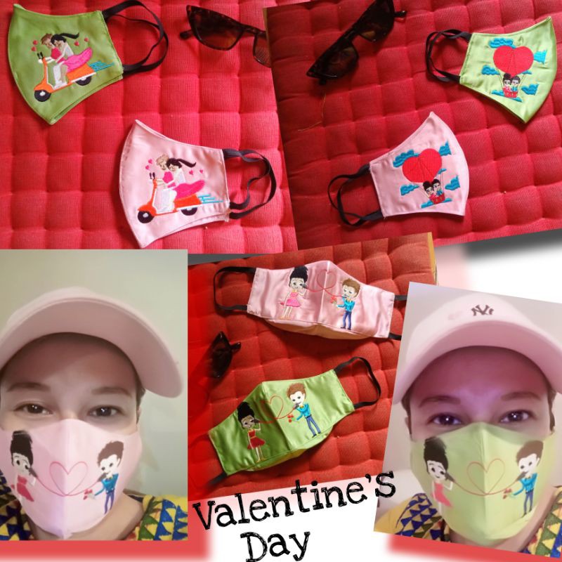 MASKER KAIN VALENTINE'S Day