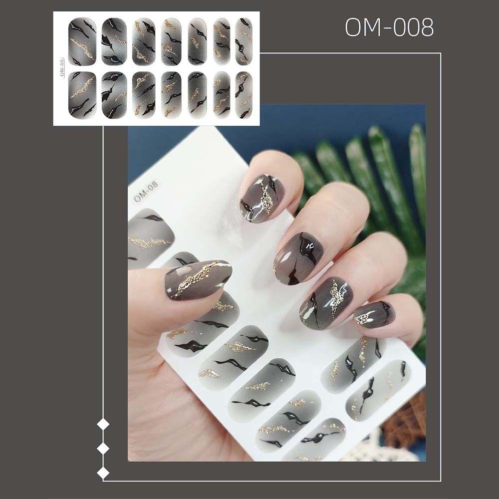 Mxbeauty Stiker Nail Art Fashion Bulan Bintang Sepuhan Perekat Stiker Manikur Aksesoris Nail Art Dekorasi