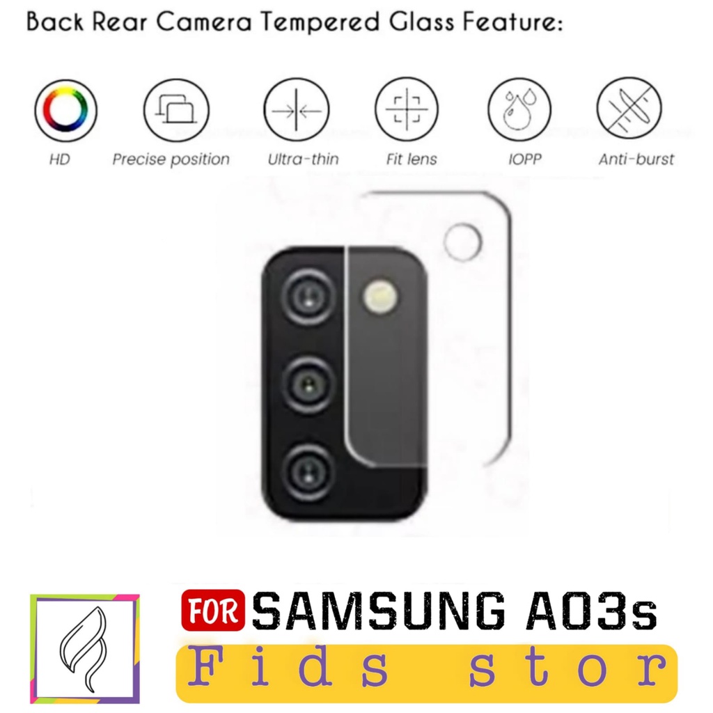 PROMO Tempered Glass Lens Camera SAMSUNG A03s Anti Gores Kaca Pengaman Lens Camera Belakang