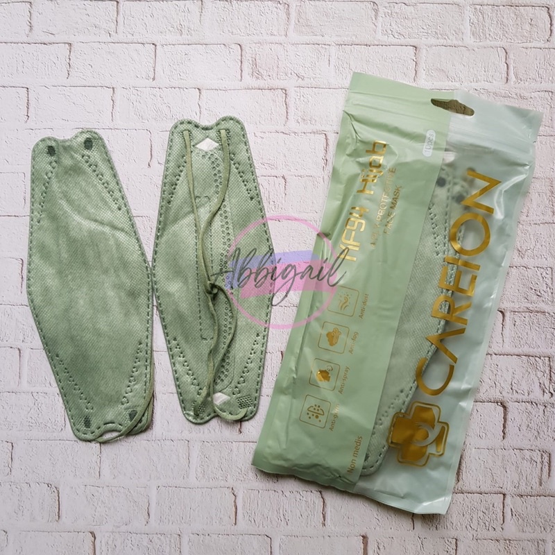 𝘈𝘉𝘎✰ MASKER KF94 HIJAB HEADLOOP 4 PLY / KF 94 HIJAB CAREION ISI 10 PCS / CAREION 3D MASK WARNA WARNI DEWASA 1090