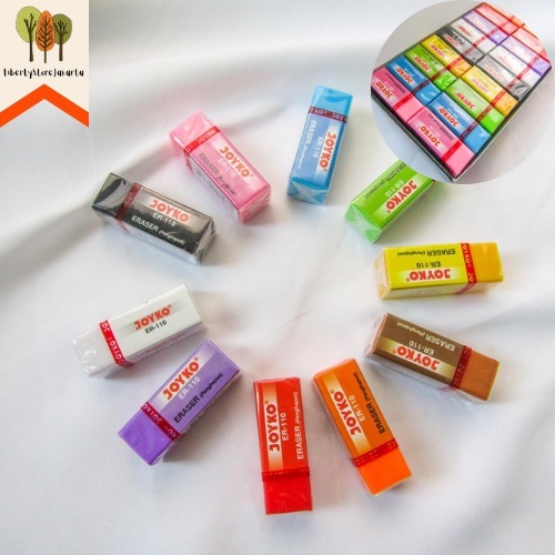 

Penghapus Joyko Eraser ER-110 Full Colour Ukuran Kecil Lucu Unik Murah Ready Grosir