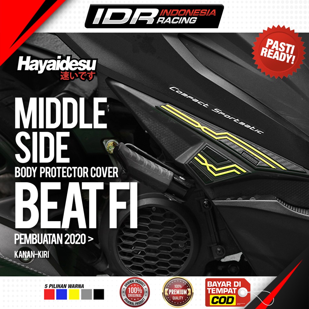 Hayaidesu BEAT New fi 2020 Deluxe Middle Side Cover Body Protector Aksesoris Honda