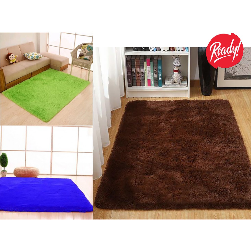 KARPET BULU RASFUR 200x150x2cm ANTI SLIP MURAH