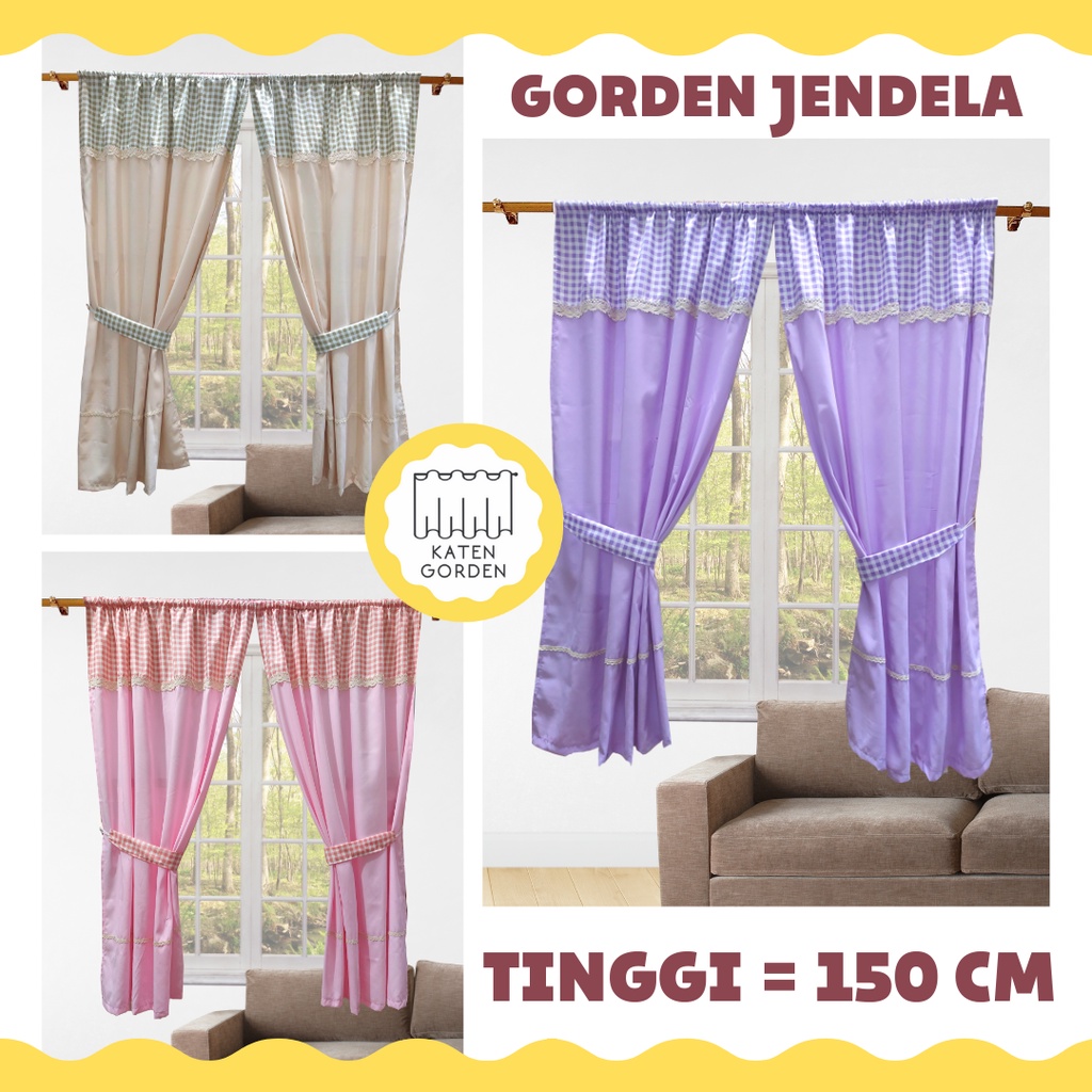 Gorden Jendela Model Terbaru 2022 Murah - HORDENG JENDELA PASTEL - Gorden Minimalis Shabby